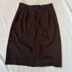 #35 Vintage Brown High Waist Skirt Lined *Runs Small